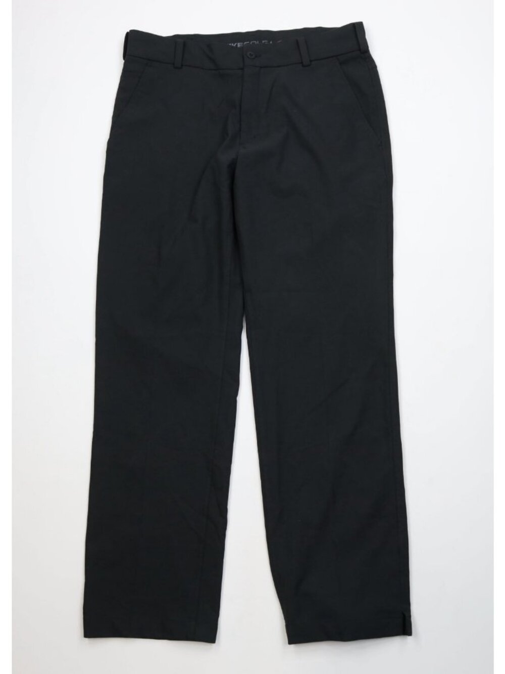 Vintage Y2K Nike Golf Mens 34x32 Tech Knit Wide Leg Chino Pants Trousers Black